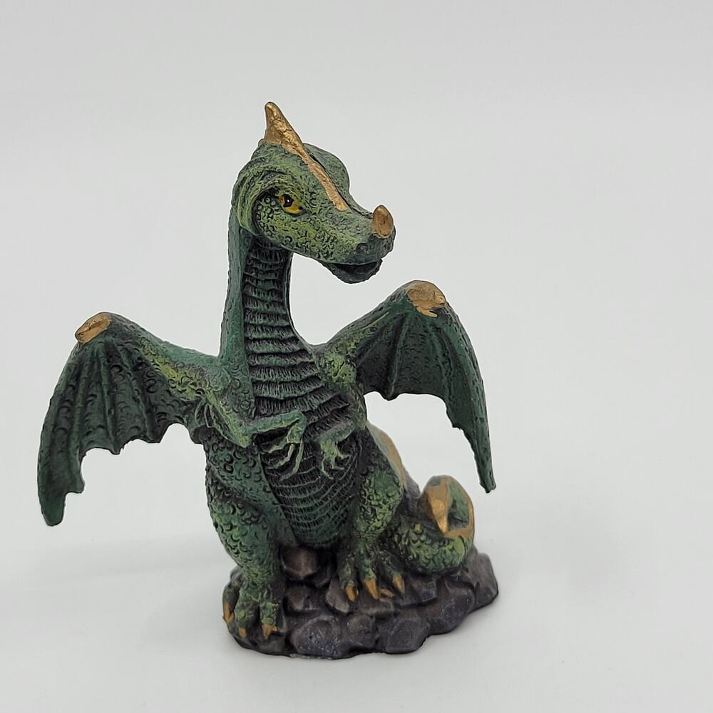 Vintage Dragon Resin Hand painted Figurine Sculpture FM-5446
